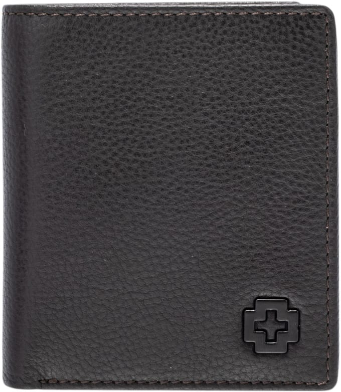 strellson Leren portemonnee Dalston Reno Billfold Dark Brown donkerbruin