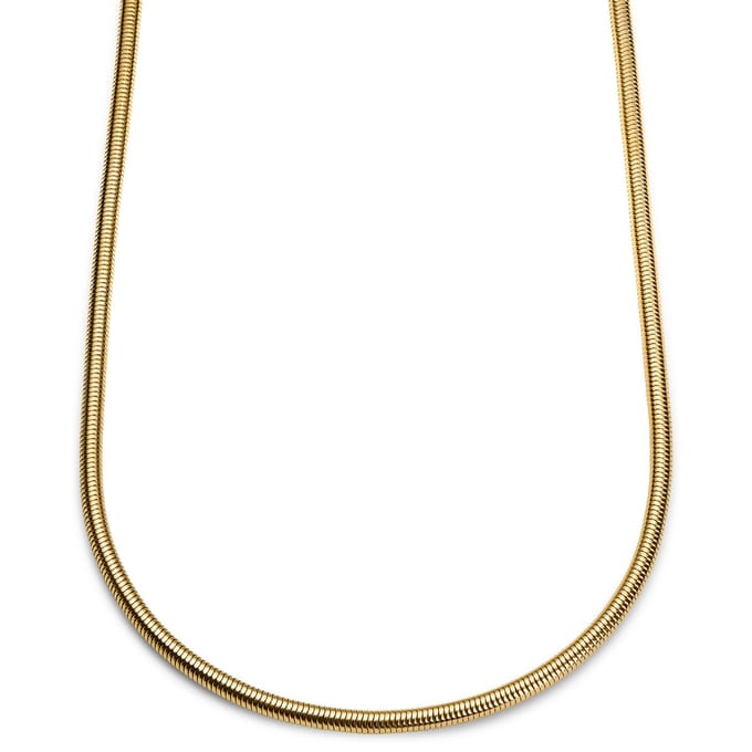 Essentials | 5 mm Goudkleurige Ketting met Slangenschakels