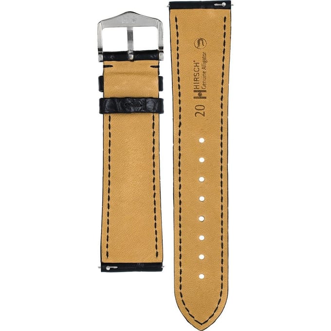 Hirsch 10220759-2-22 Genuine Alligator Horlogeband