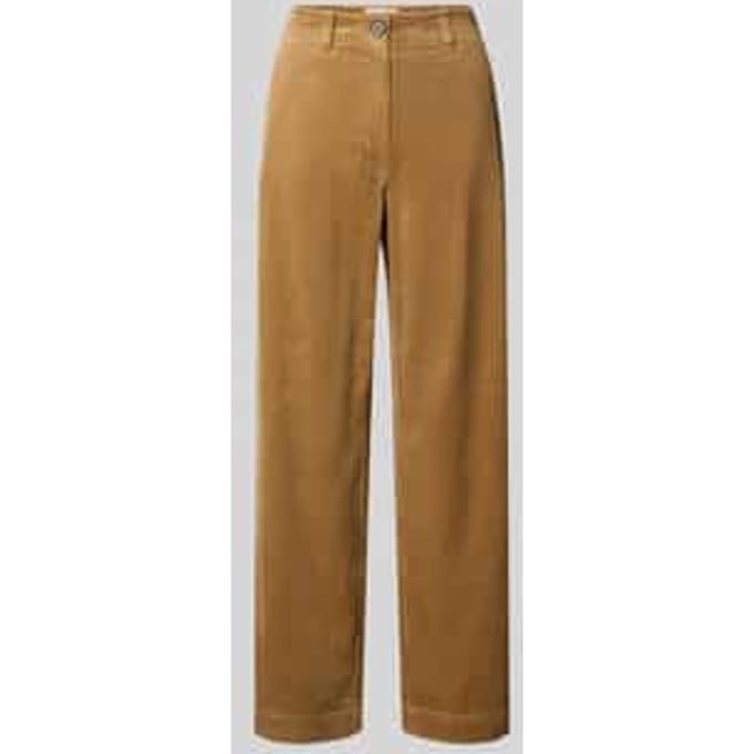 Regular fit corduroy broek van puur katoen