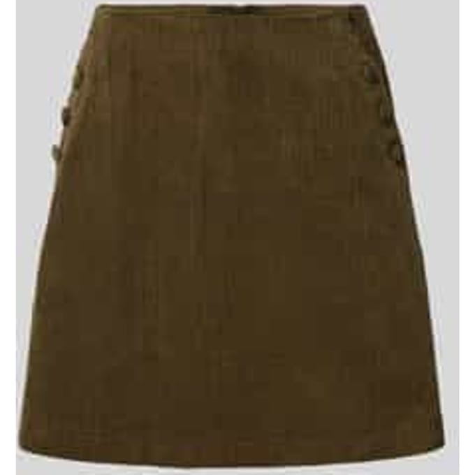 Regular fit minirok in ribcordlook, model 'Focaro'