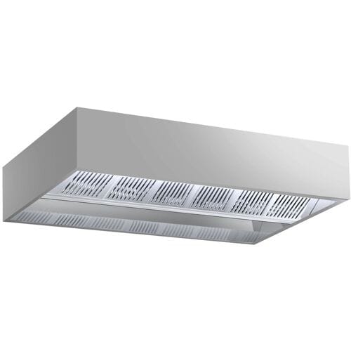 GGM Gastro Induktions-Deckenhaube - 3000mm - ohne Motor - mit Filter