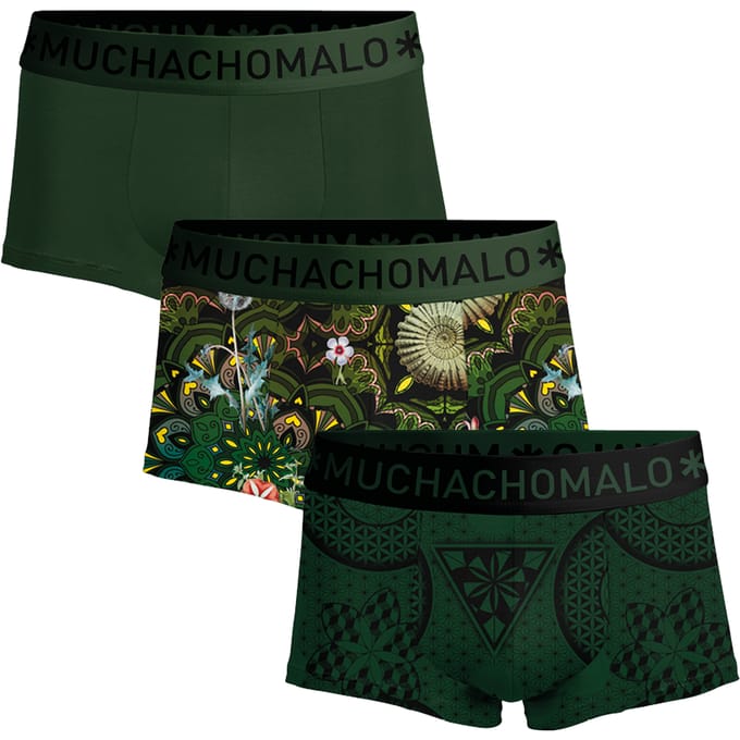 Muchachomalo Heren Trunks - 3 Pack - Maat M - 95% Katoen - Mannen Onderbroek