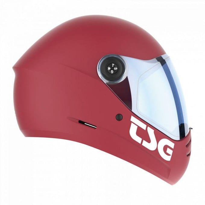 Casque de skate - TSG - Pass 2.0 - Rouge - Polycarbonate - Mixte S rouge