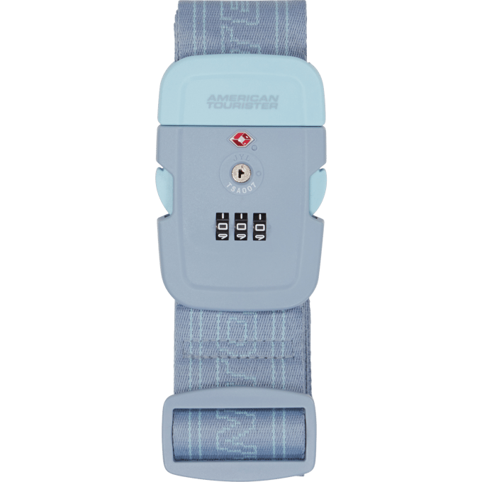American Tourister Luggage Strap Kofferriem/TSA-slot Stone Blue/Blue