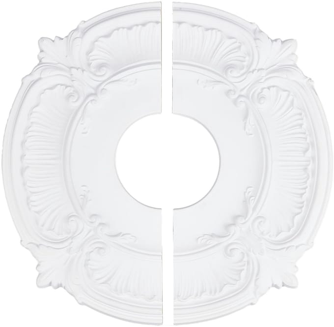 Dailygoods - PU Plafondmedaillon met Vintage Bloem Motief 30 cm