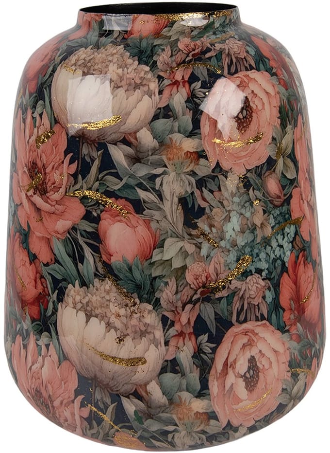 Clayre & Eef Vaas Ø 21x25 cm Roze Metaal