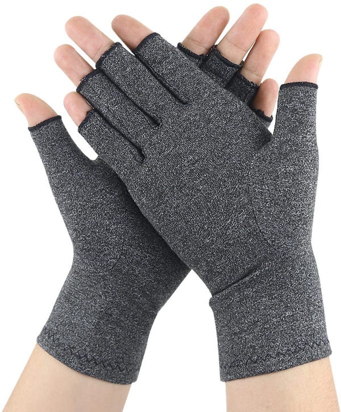 Compressiehandschoenen Grijs L
