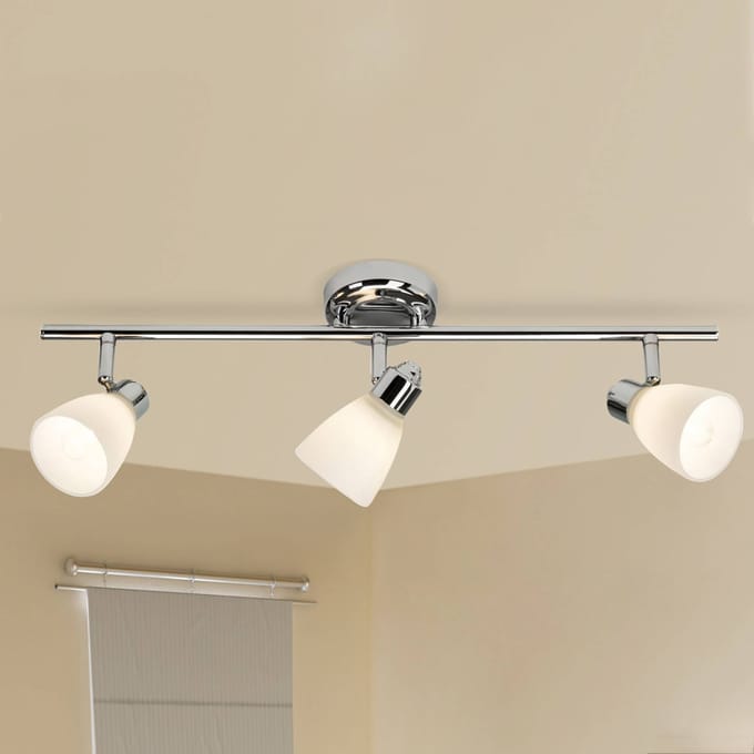 Brilliant Kensington 50416/15 Plafondlamp voor badkamer 84 W Chroom, Wit
