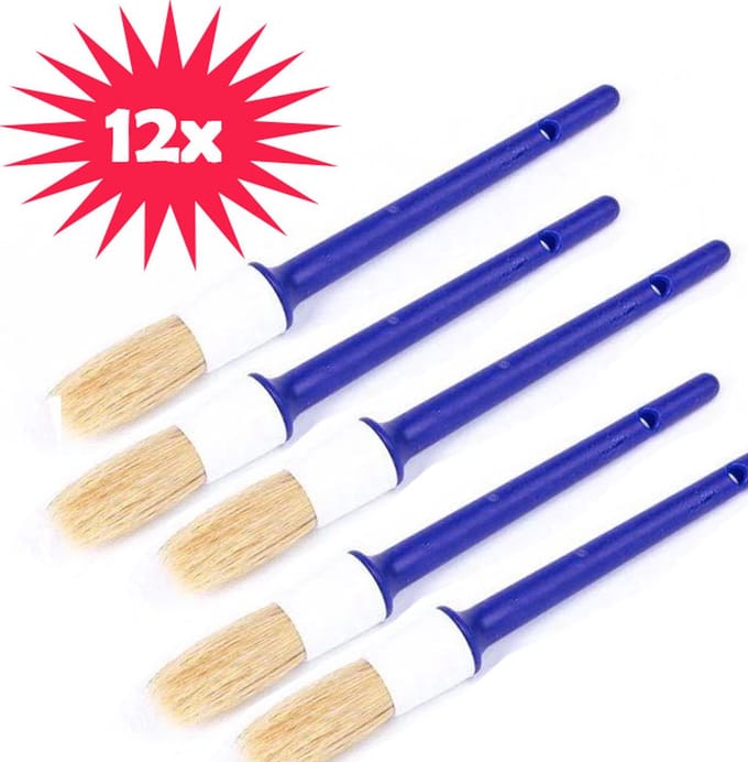 Wegwerpkwast - Wegwerpkwasten maat 12 - 12 stuks - Vd