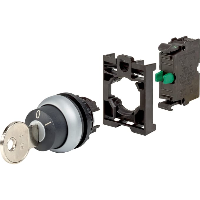 Eaton 110917 M22-WRS-K10-BVP Sleutelschakelaar Kunststof frontring Sleutel Zwart 1 stuk(s) Single