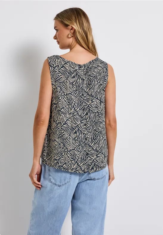 Top met knoopsluiting
