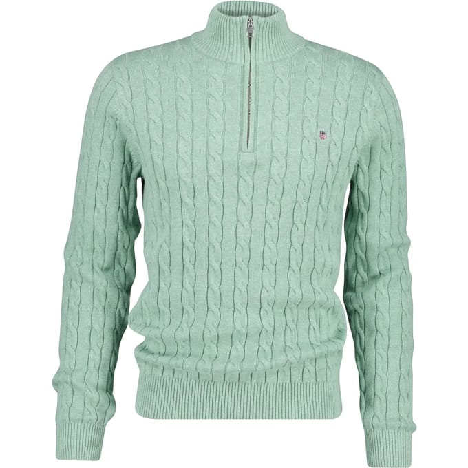 Pull 1/2 zip gedraaide brei Gant