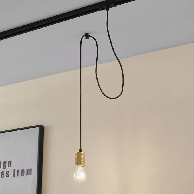Lindby - 1-fase railverlichting - 1licht - Aluminium - E27 - goud