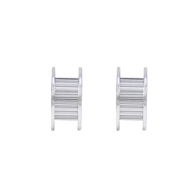 2 stuks Aluminium 5mm Binnendiameter Distributieriem Aandrijving Spanrol met Lager voor 3D-printer white