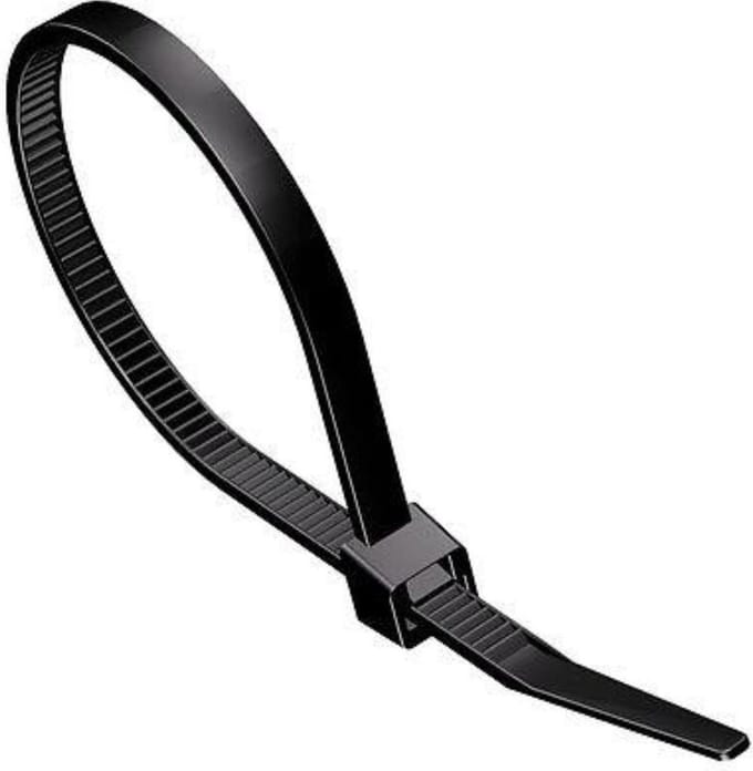 Kabelbinder - 200 x 2.5 mm - 100 stuks - Zwart - Allteq