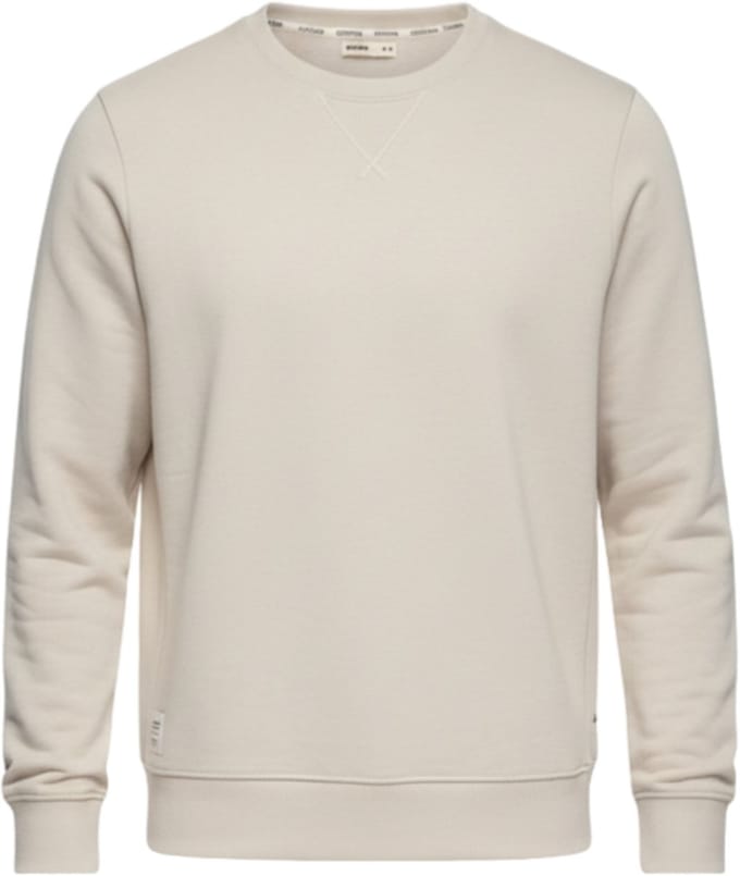 OMBRE Sweater - Regular Fit - Katoen - Lange Mouw Lichtgrijs S