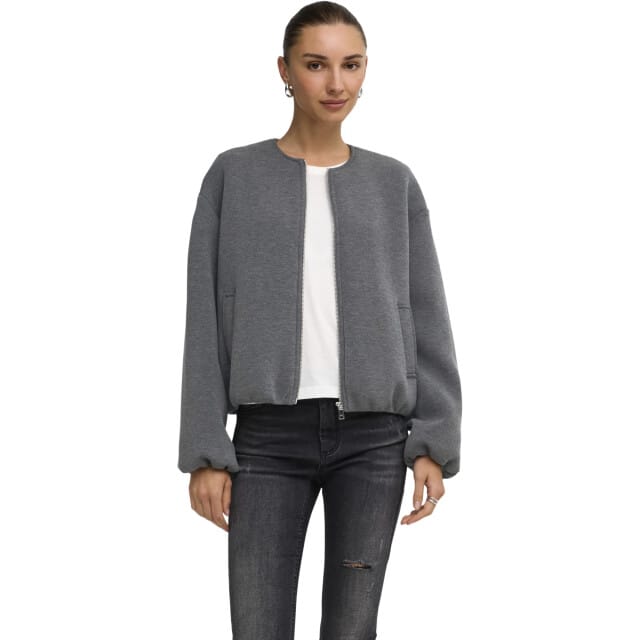 Only Onlellie scuba jacket otw noos dark grey melange