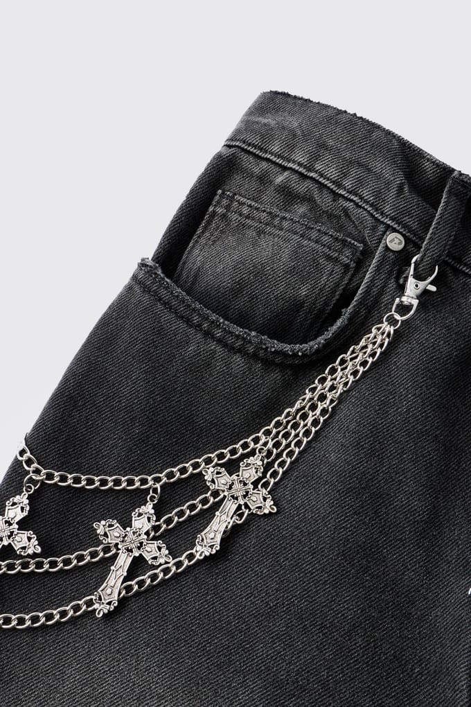 Multiple Cross Jean Ketting | Silver