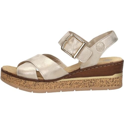 Sandalen Rieker Sandalen Hak Sandalen Hak - goudkleur - Maat
