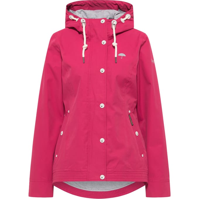 Schmuddelwedda Regenjas Dames rood roze