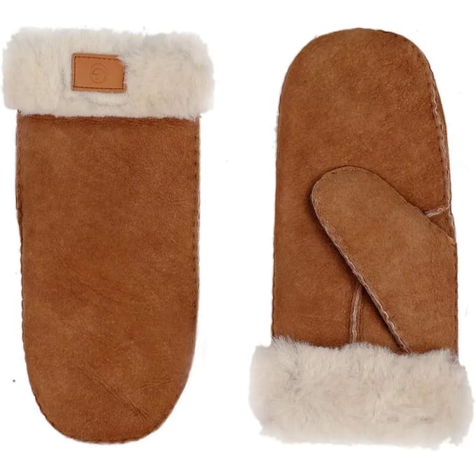 Glove It Aberdeen gevoerde wanten Bruin - Een Kleur - XL