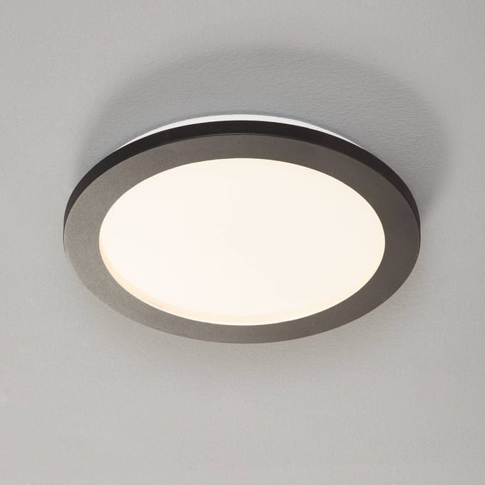 REALITY CAMILLUS - Plafondlamp - Zwart mat - incl. 1x SMD 13 W - Zwenkbaar