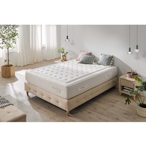 Royal Spring Pocketveren Matras - 180 x 200 cm - Wit - Dikte 30 cm - Ergonomisch en Ademend - Visco-elastisch en Duurzaam