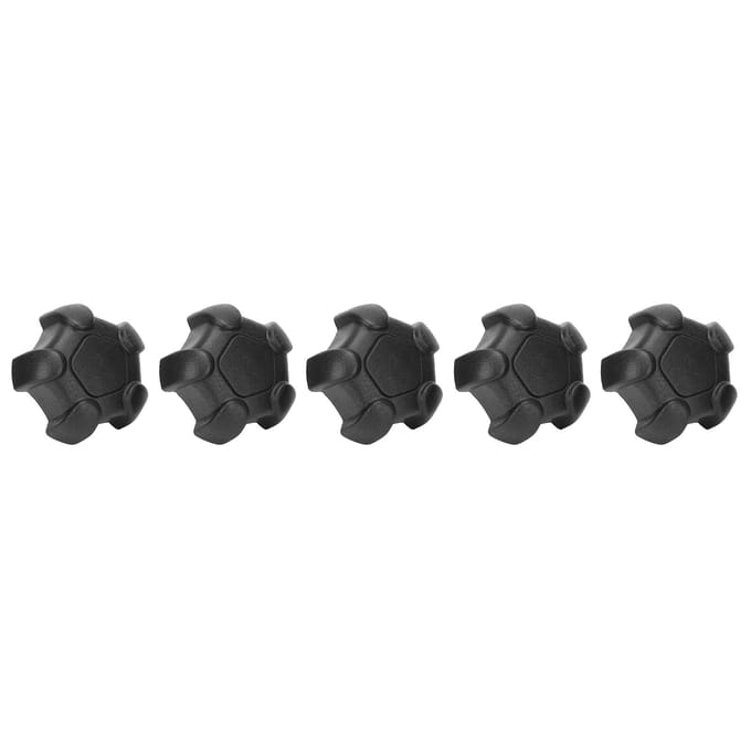 5 Pièces Boulon à Molette Réglable Plastique Tête Étoile à Cinq Branches Vis à Serrage Manuel Poignée de Verrouillage M6 10mm