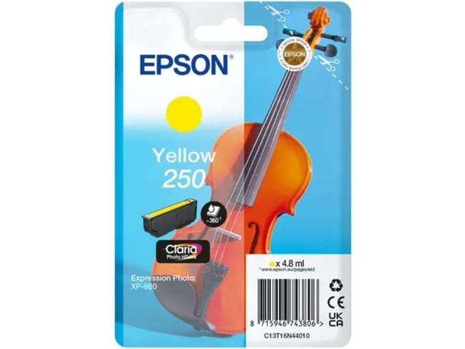 Epson 250 - yellow - original - ink cartridge