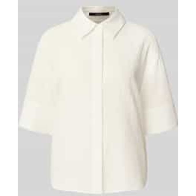 Regular fit blouse met blinde knoopsluiting, model 'Zubliana'