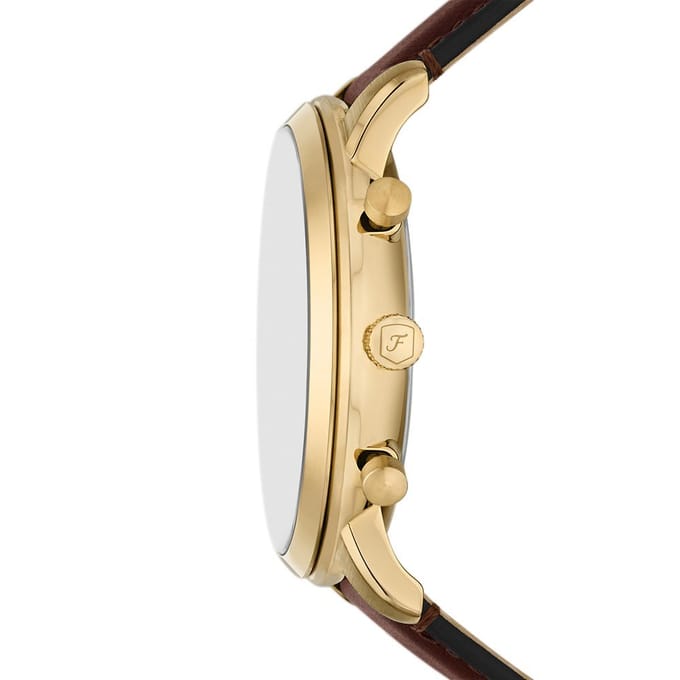 Fossil FS6113 Heren Horloge 44mm - Bruin