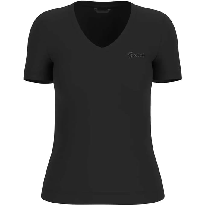 Basic V-hals T-shirt voor dames Guess