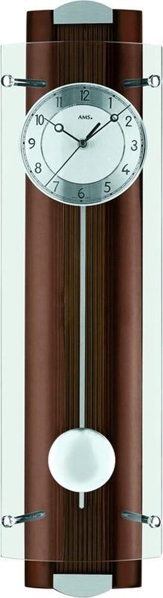 AMS 5259/1 - Klok - Glas - 17x66 cm - Bruin