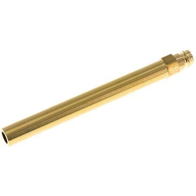 Messing DN 9 Tempereerkoppeling Insteeknippel 14x150 mm Push-in-aansluitingen
