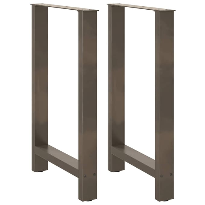 vidaXL Bartafelpoten 2 st 60x(90-91) cm staal naturel