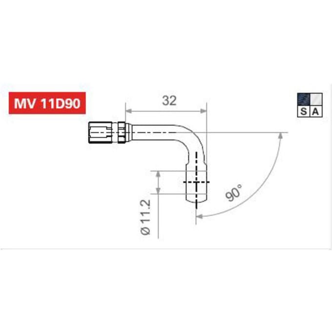 Remslangeinde TRW MV11D90A