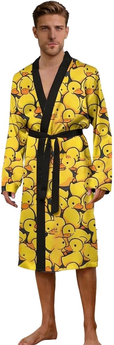 Badeend Ochtendjas - Badjas - Pyjama - Eend - Geel - Unisex