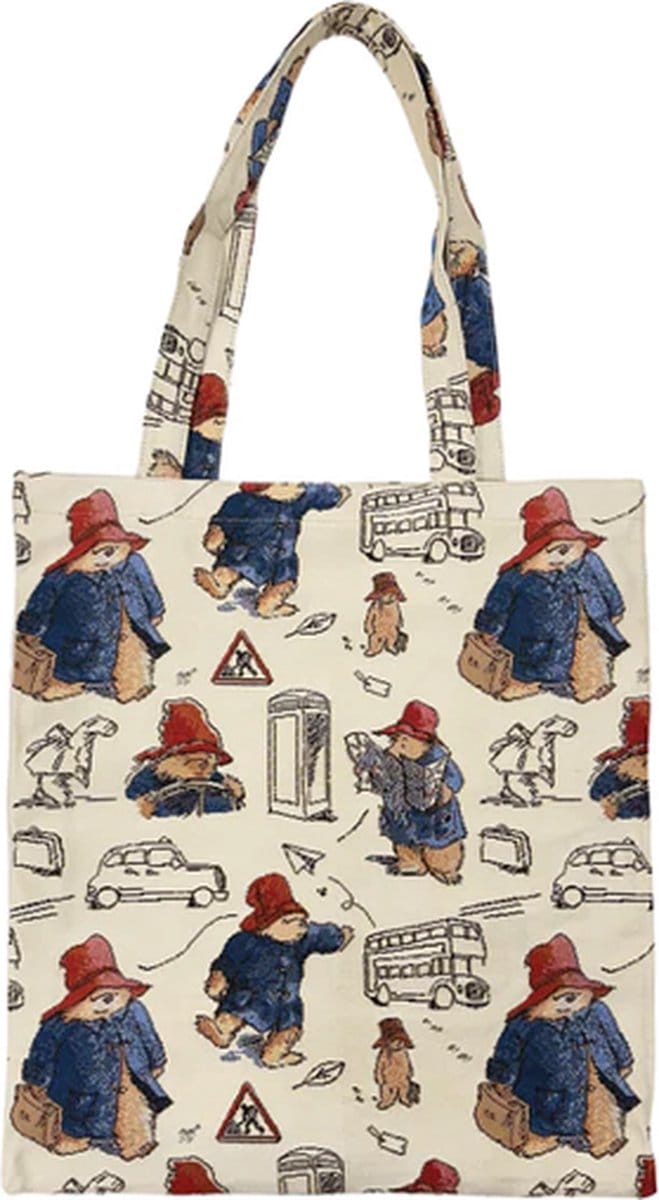 Boodschappentas - Luxe gobelinstof - Flat bag - Paddington Bear - Beertje Paddington