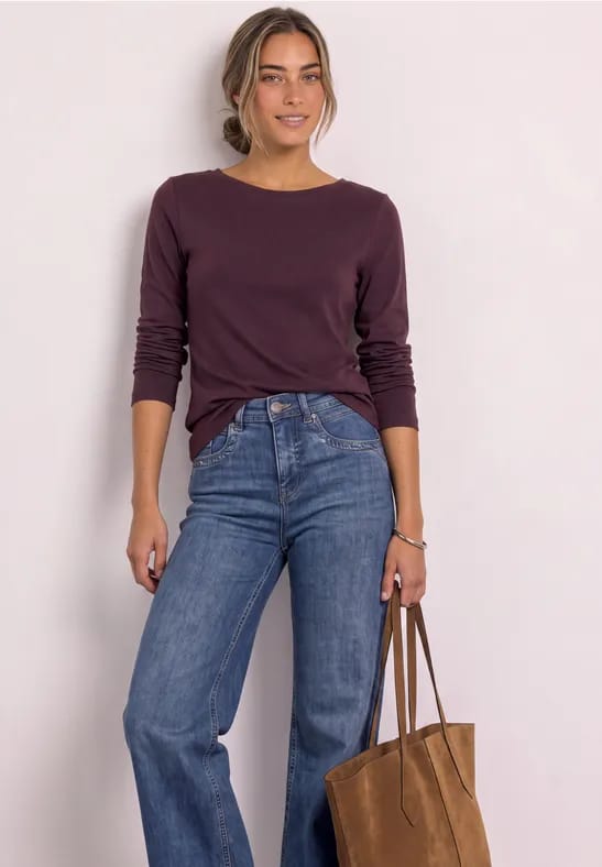 Longsleeve met boothals
