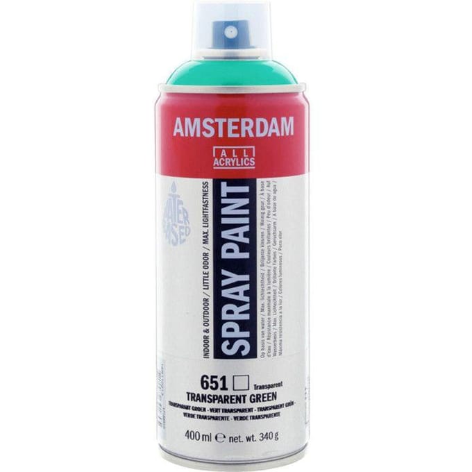 Bombe de peinture Amsterdam 400 ml vert transparent groen