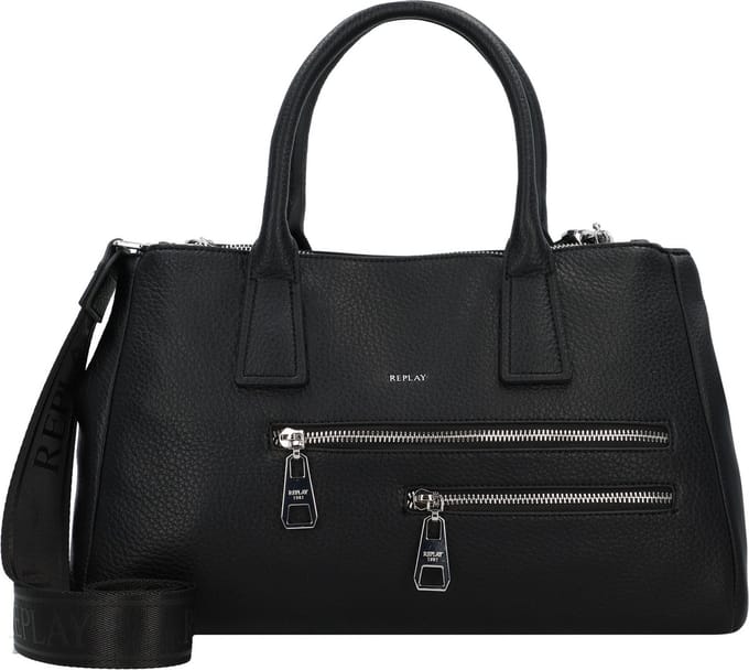 REPLAY Handtas Schoudertas Handbag Black Zwart
