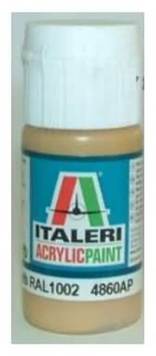 Italeri 4860ap - Flat Sandgelb RAL1002 - Modelbouwverf Acryl