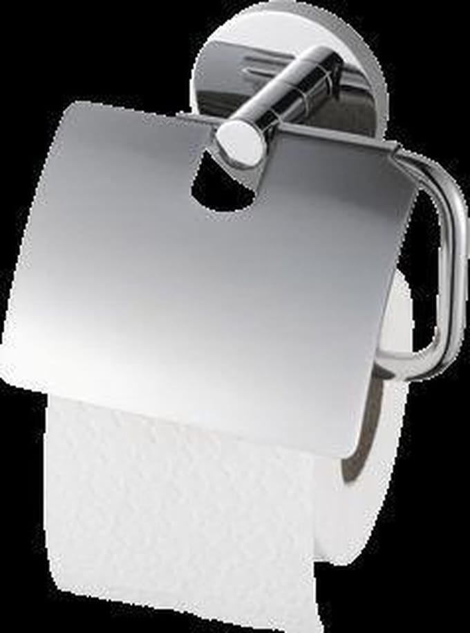 Haceka Pro 2000 Toiletrolhouder met klep chroom