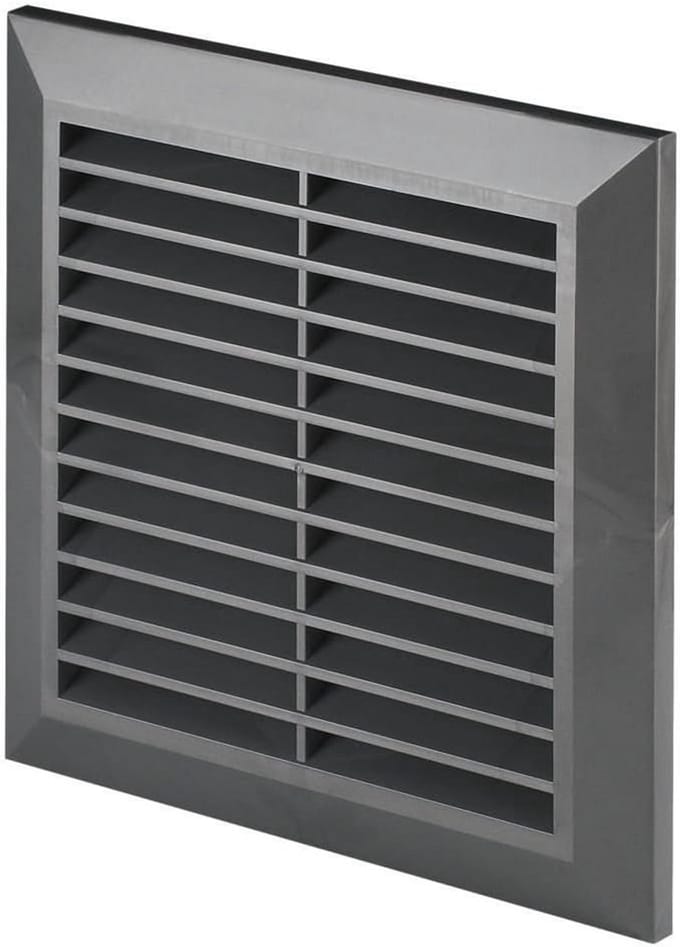 Rond Ventilatie Rooster Ø150mm - Toevoer & Afvoer Luchtrooster - Grijs ABS