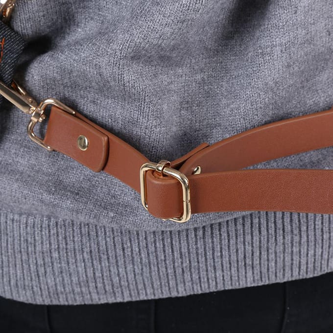Denim Schort met Leren Band Bakker Barman BBQ Chef Werk Kook Uniform A black