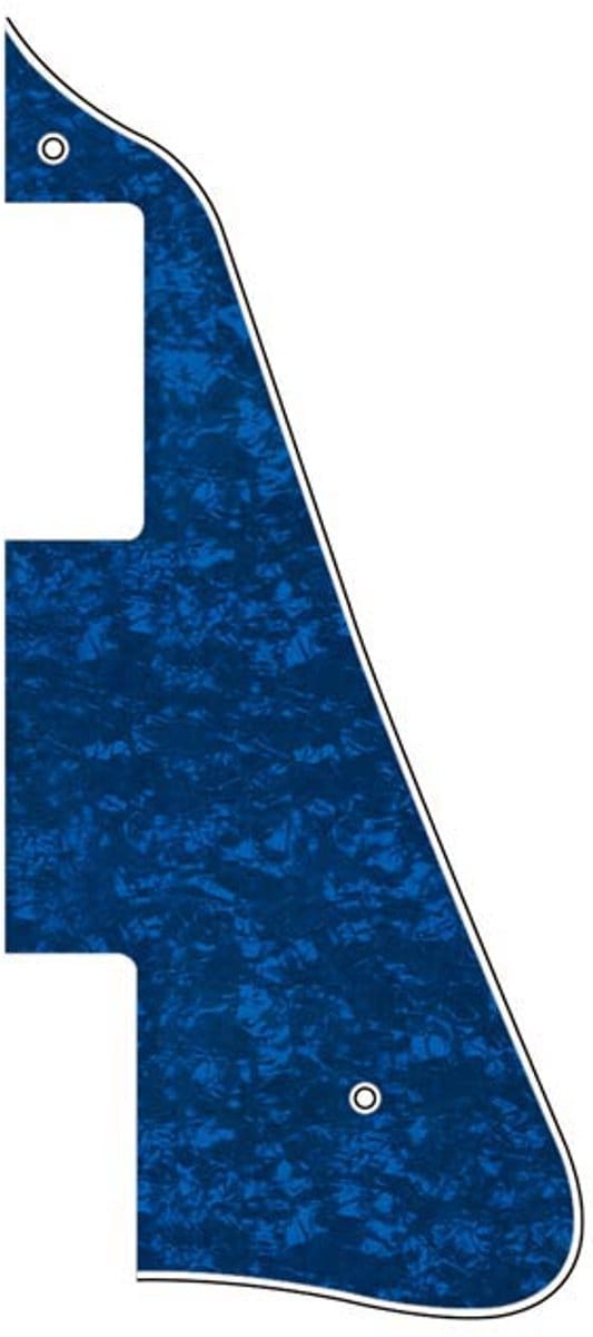 Boston LP-313-PBU pickguard, LP-model, standard, 3 ply, pearl blue