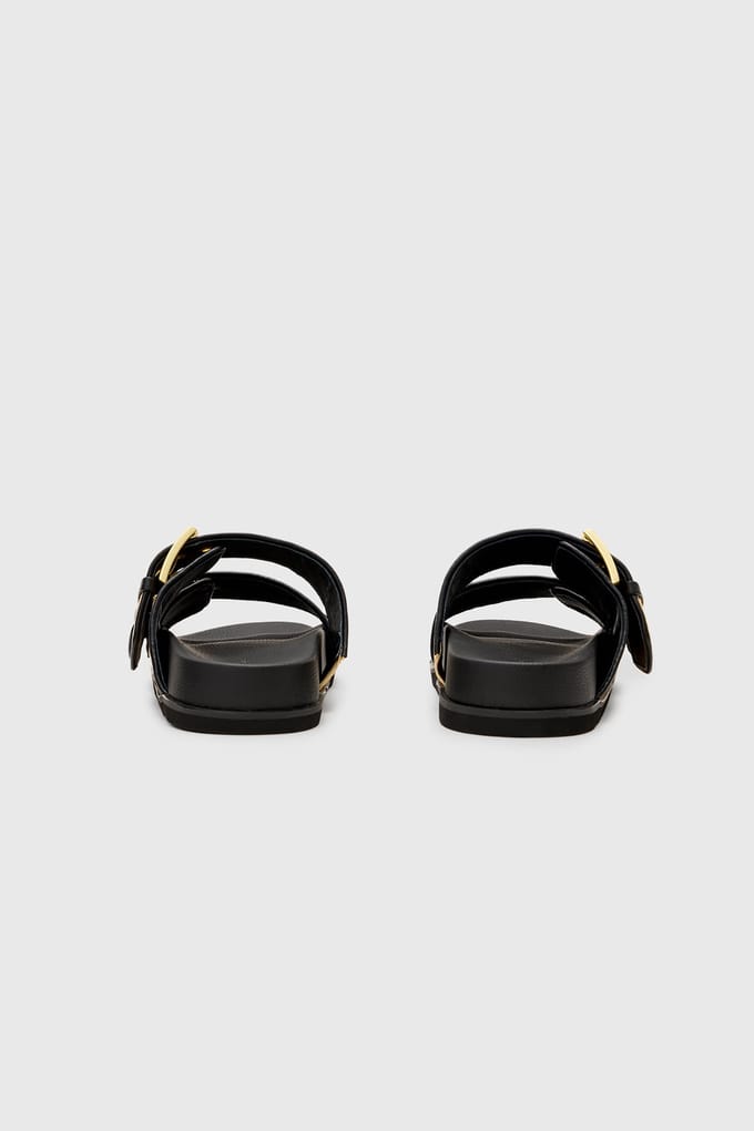 AllSaints Sian Raffia Sandal Natural/black Größe: 36 | Sandalen Outlet | Damen | Braun