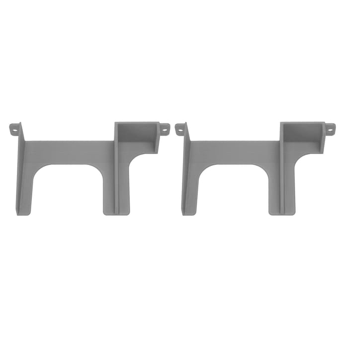 2 pièces Support Disque Dur 2,5 pouces HDD SSD Support Imprimé en 3D pour Console PS2 SCPH 30000 SCPH 50000 Gris Argenté gris argent