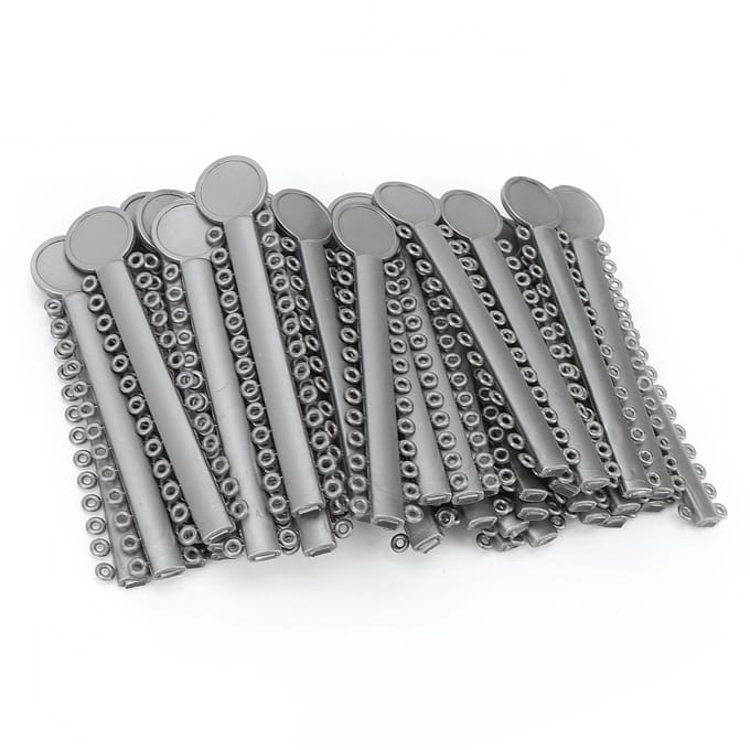 40 stuks orthodontische ligatuurbanden siliconen tandheelkundige orthodontische elastomere ligatuurbanden gray